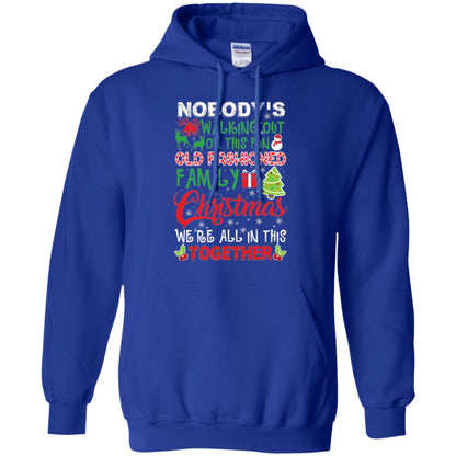 Christmas T-shirt We_re All In This Together Royal