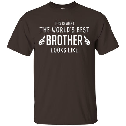 Brother T-shirt This Is What The Worlds Best Brother Looks Like Dark Chocolate
