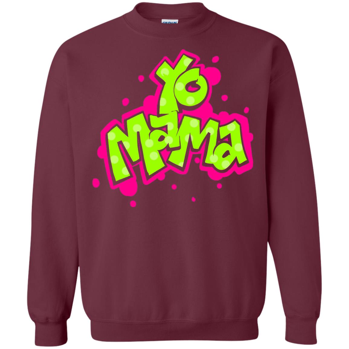 Yo Mama Fresh Princes Style 90s Hip Hop Party T-shirt Maroon