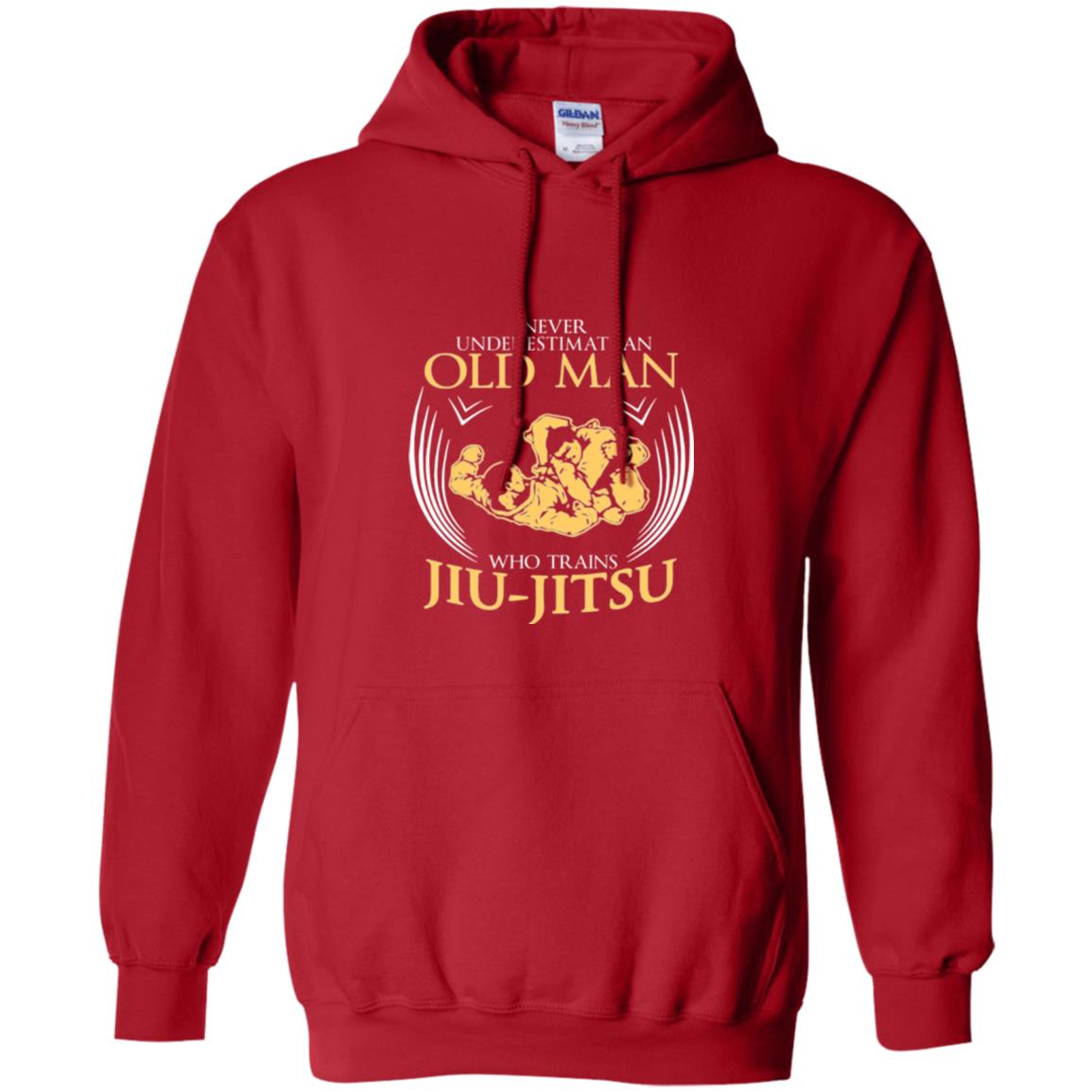 Old Man Who Trains Jiu Jitsu Jiu Jitsu T-shirt Red
