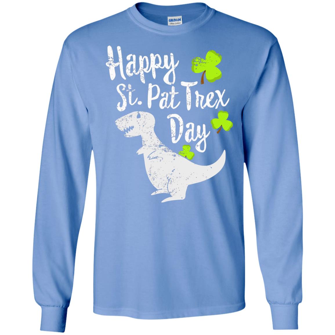 Pat T-rex Cute Stain Patricks Shirt Carolina Blue