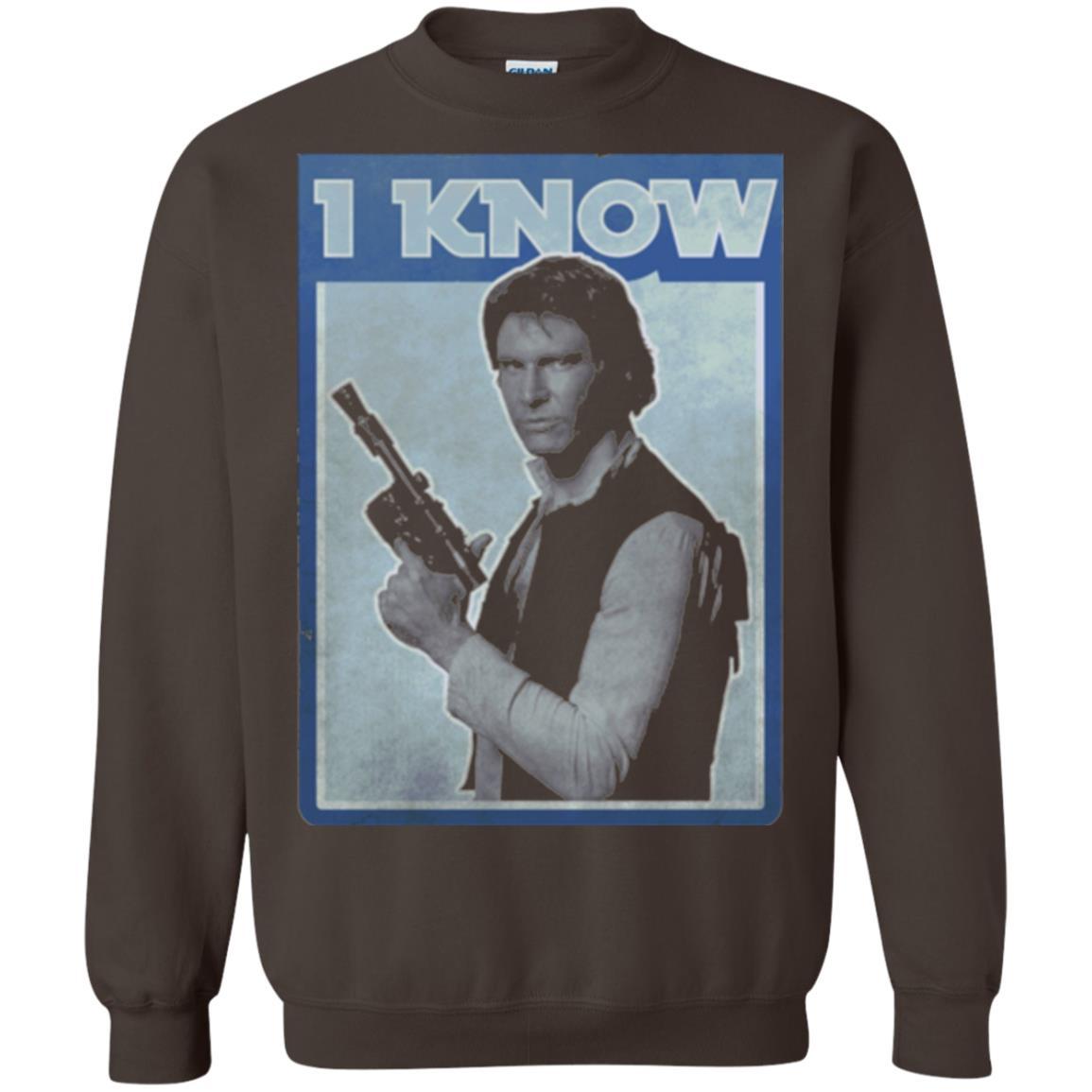 Film T-shirt Han Solo Iconic Unscripted I Know Graphic Dark Chocolate