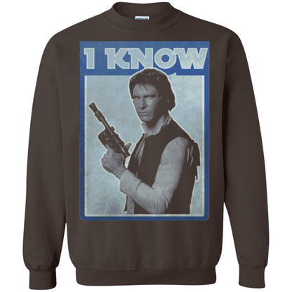 Film T-shirt Han Solo Iconic Unscripted I Know Graphic Dark Chocolate