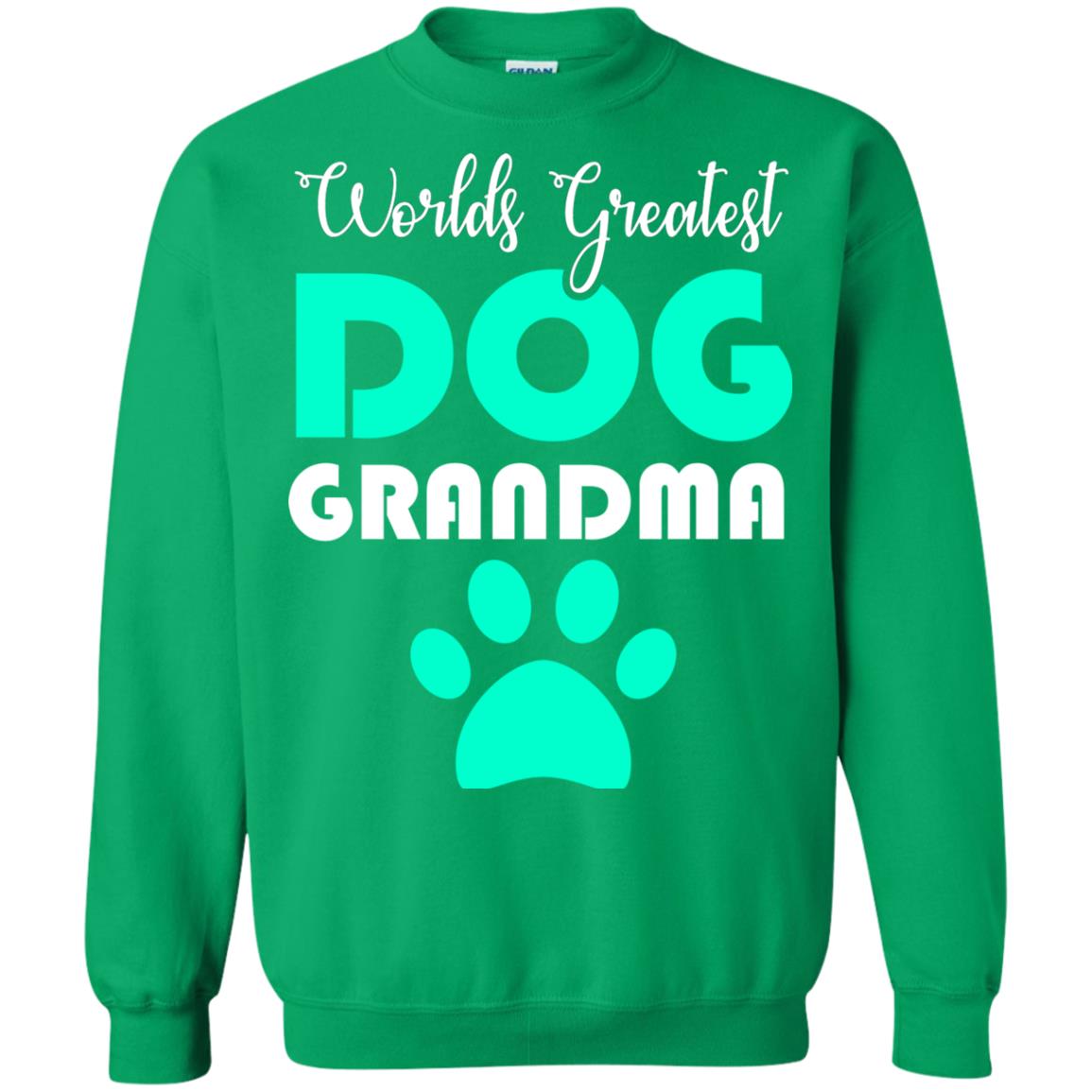 Worlds Greatest Dog Grandma Gift Shirt For Nana Irish Green