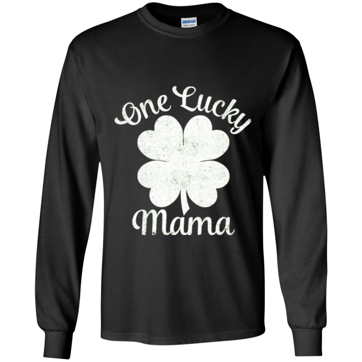 One Lucky Shamrock Mama St. Patrick's Day T-shirt Black