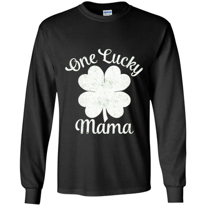 One Lucky Shamrock Mama St. Patrick's Day T-shirt Black