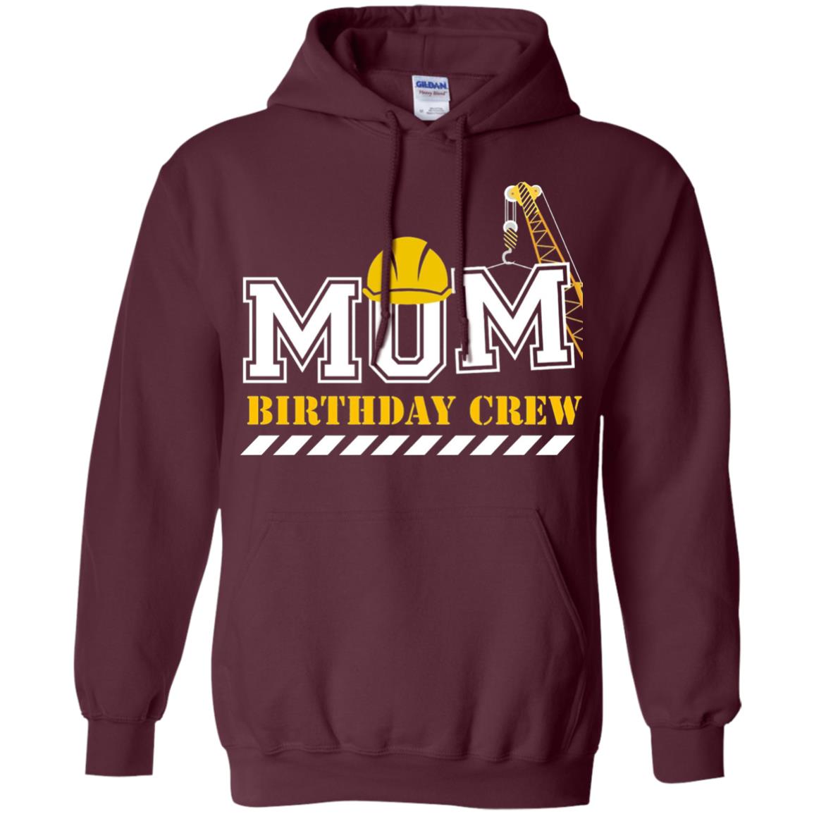 Mom Birthday Crew Mommy T-shirt Maroon