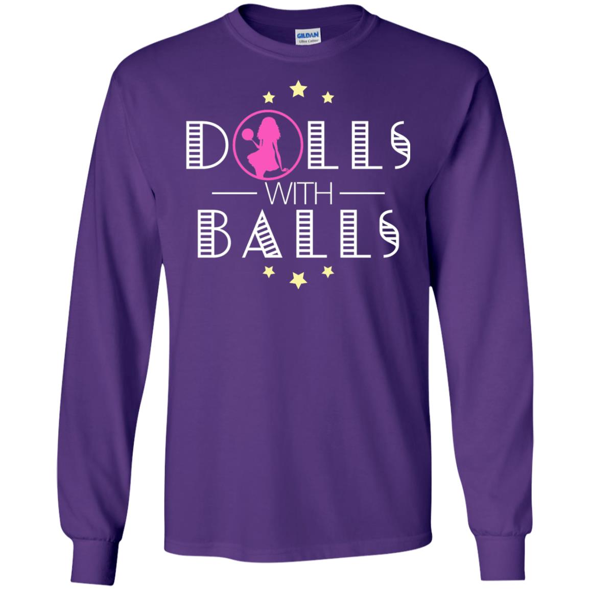 Bowling Lover T-shirt Dolls With Balls T-shirt Purple