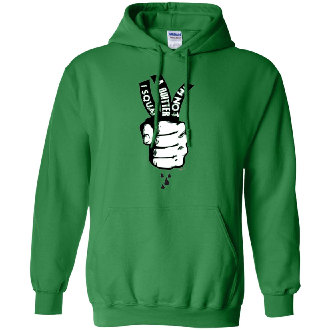 Fitnoquit T-shirt Im Not A Quitter Im Squat Gym Irish Green