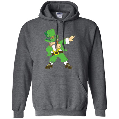 Dabbing Leprechaun Irish Dab Dance St Patrick_s Day T-shirt Dark Heather