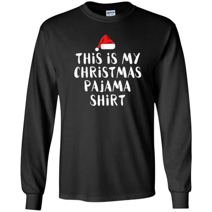 Christmas T-shirt This Is My Christmas Pajama Black