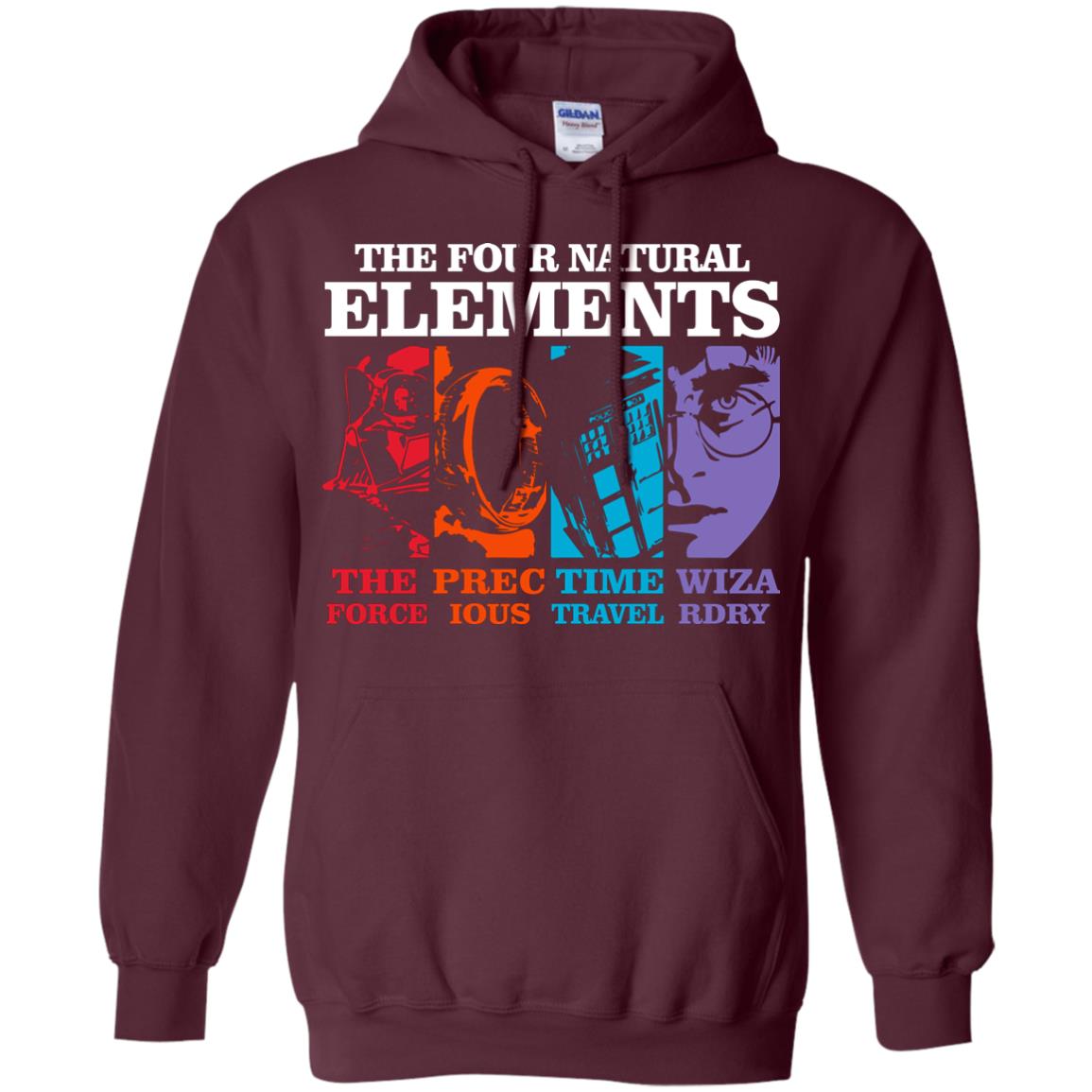The Four Natural Elements The Force Precious Time Travel Wizardry Maroon