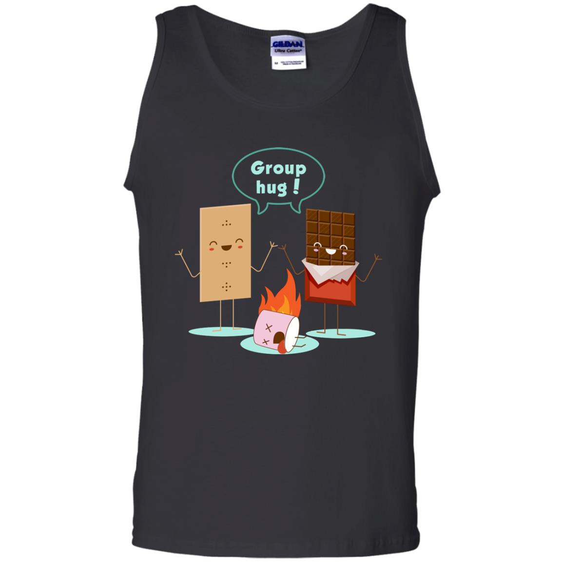Funny Smores Chocolate Marshmallow Hiking Camping T-shirt Black