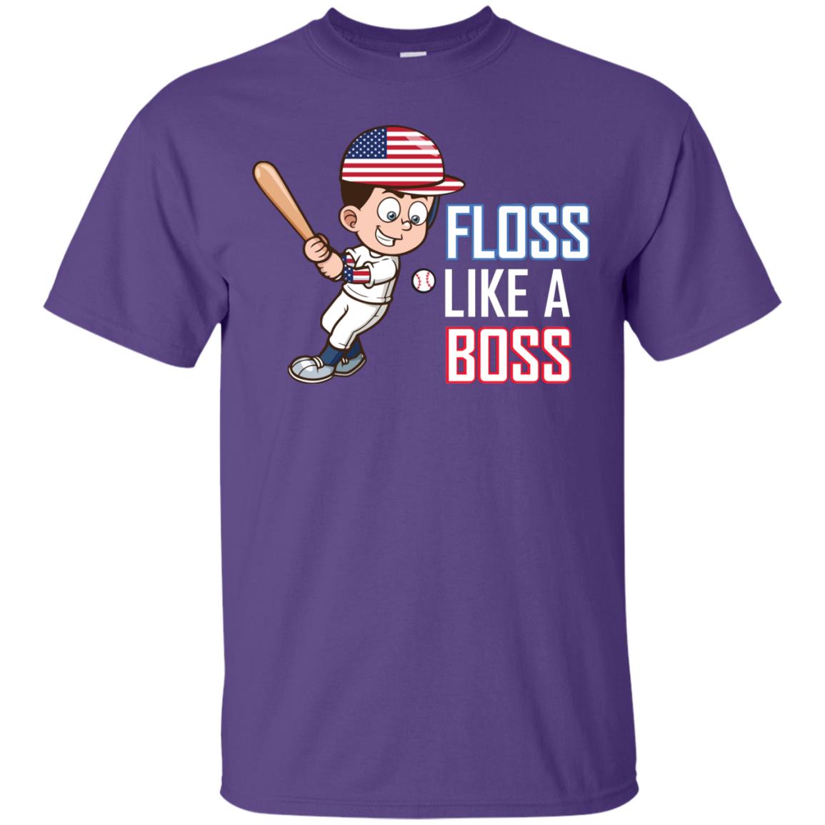 Floss Like A Boss Shirt For Baseball Players Purple