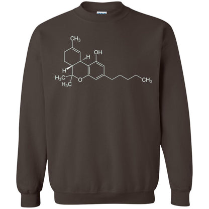 Chemistry T-shirt Molecule Tetrahydrocannabinol Dark Chocolate