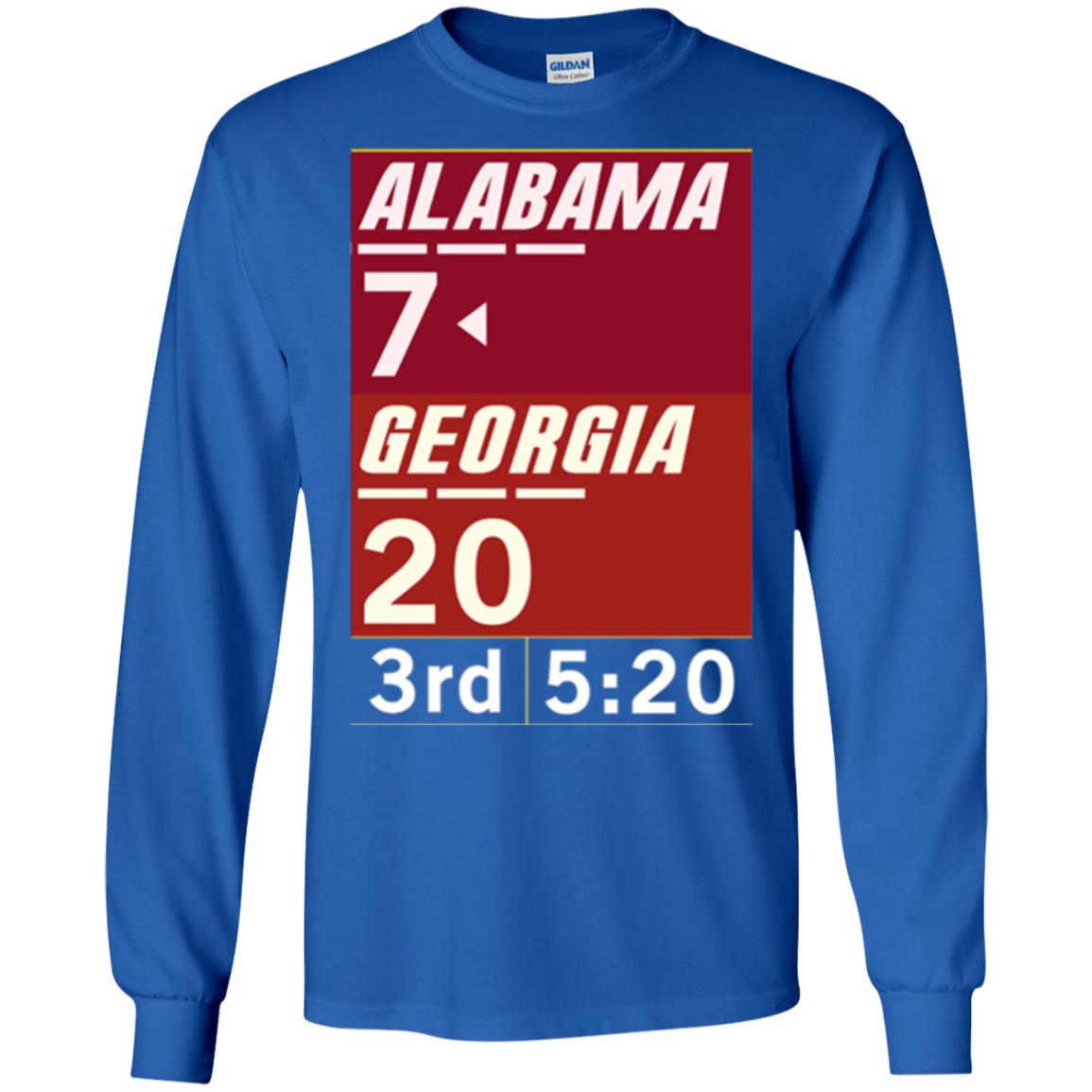 Football Lover T-shirt Alabama 26-23 Comeback Win 2-sided Royal