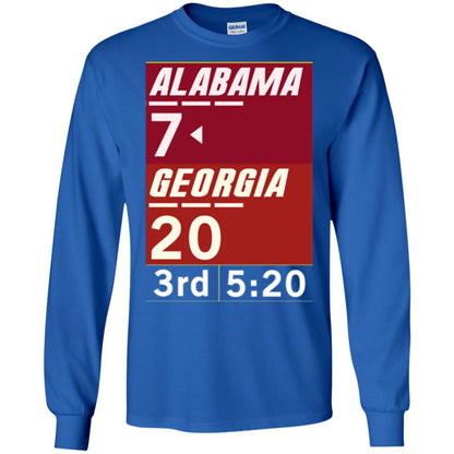 Football Lover T-shirt Alabama 26-23 Comeback Win 2-sided Royal