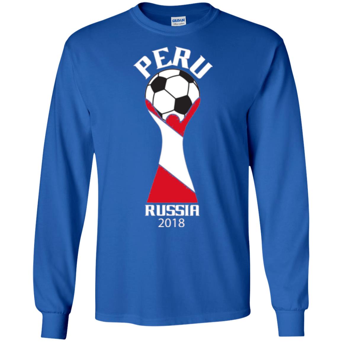 Football Lovers T-shirt Peru Russia 2108 Royal