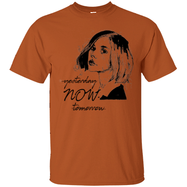 Delete Yesterday No Tomorrow Just Now Funny Quotes T-shirt Texas Orange