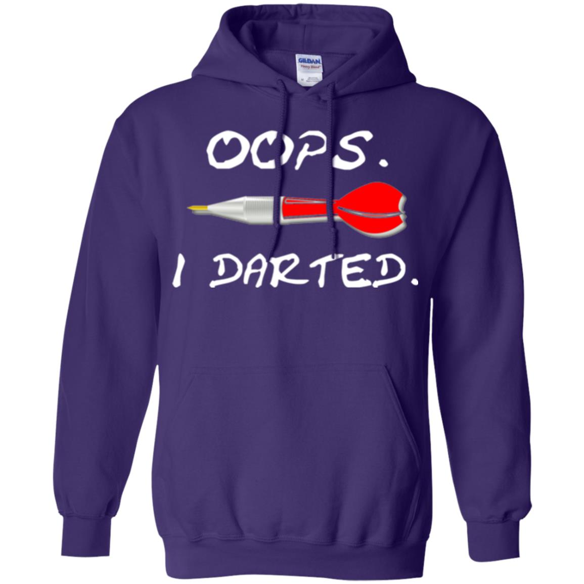 I Darted T Shirt - Dart Shirts Funny Oops T-shirt Purple