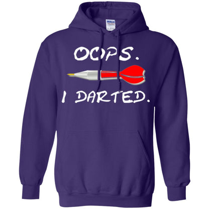 I Darted T Shirt - Dart Shirts Funny Oops T-shirt Purple