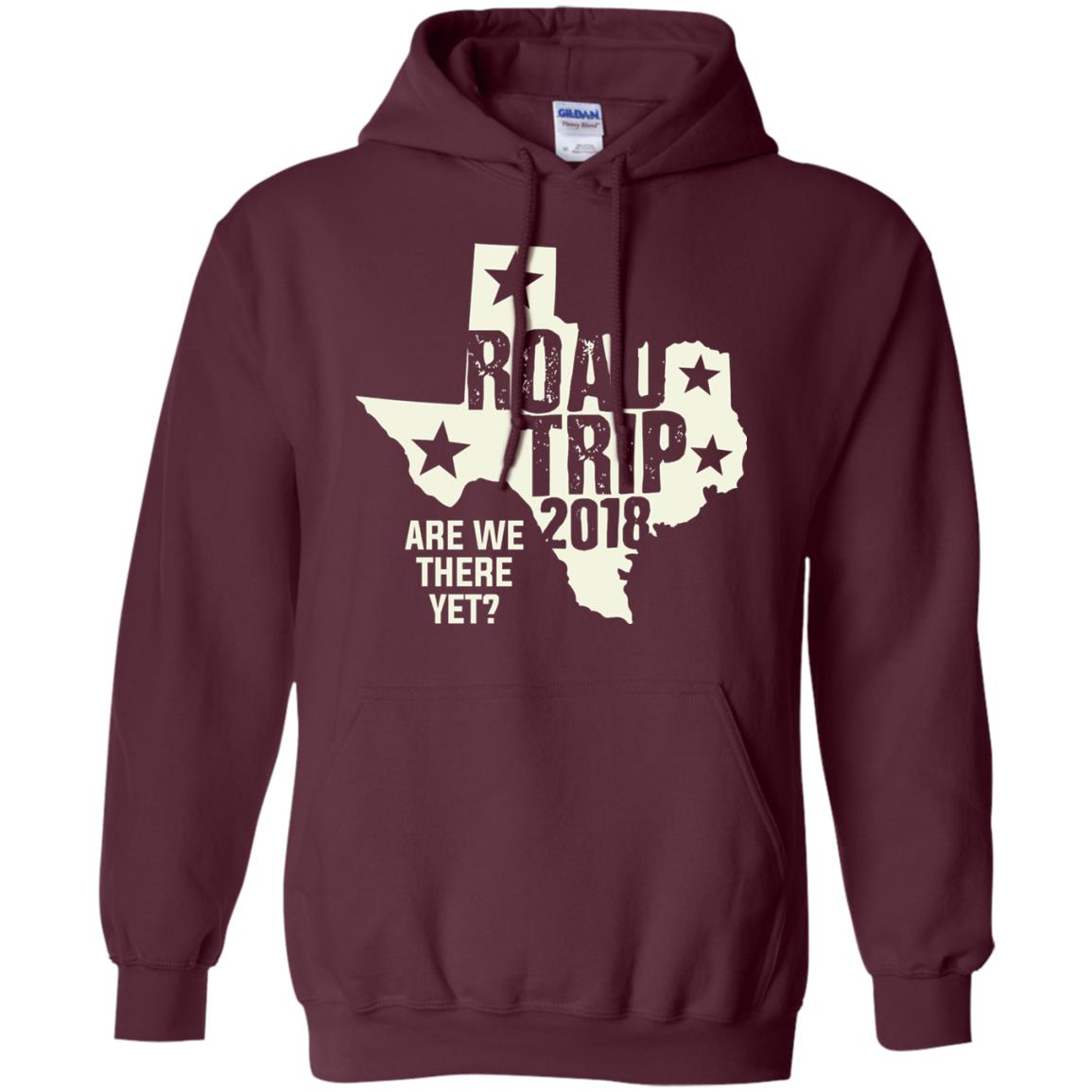 Texas Road Trip 2018 Funny Family Vacation Shirt Maroon