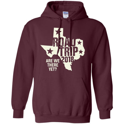 Texas Road Trip 2018 Funny Family Vacation Shirt Maroon