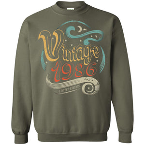32nd Birthday T-shirt Vintage Retro 1986 32 Years Old