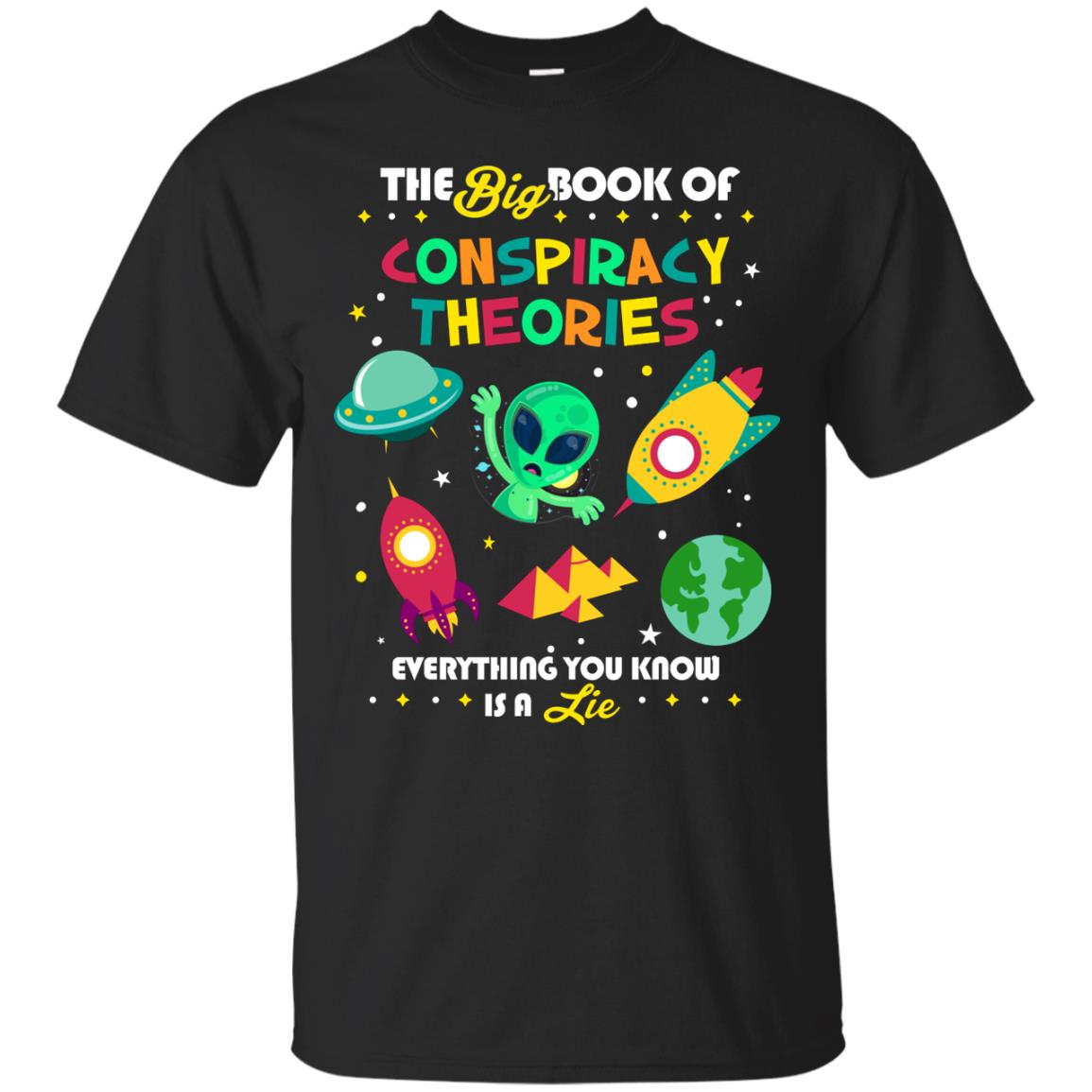 The Big Book Of Conspiracy Theories T-shirt Black