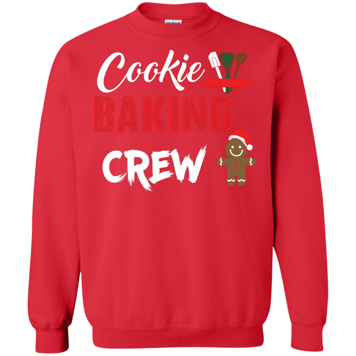 Christmas T-Shirt Cookie Baking Crew Red