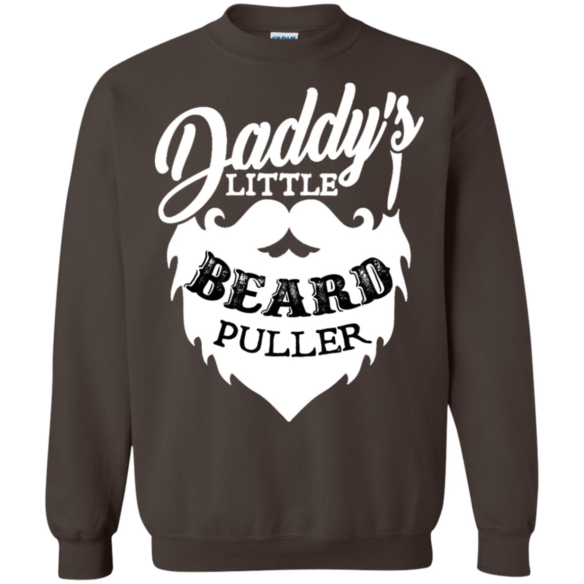 Daddy's Little Beard Puller Kid Shirt Dark Chocolate
