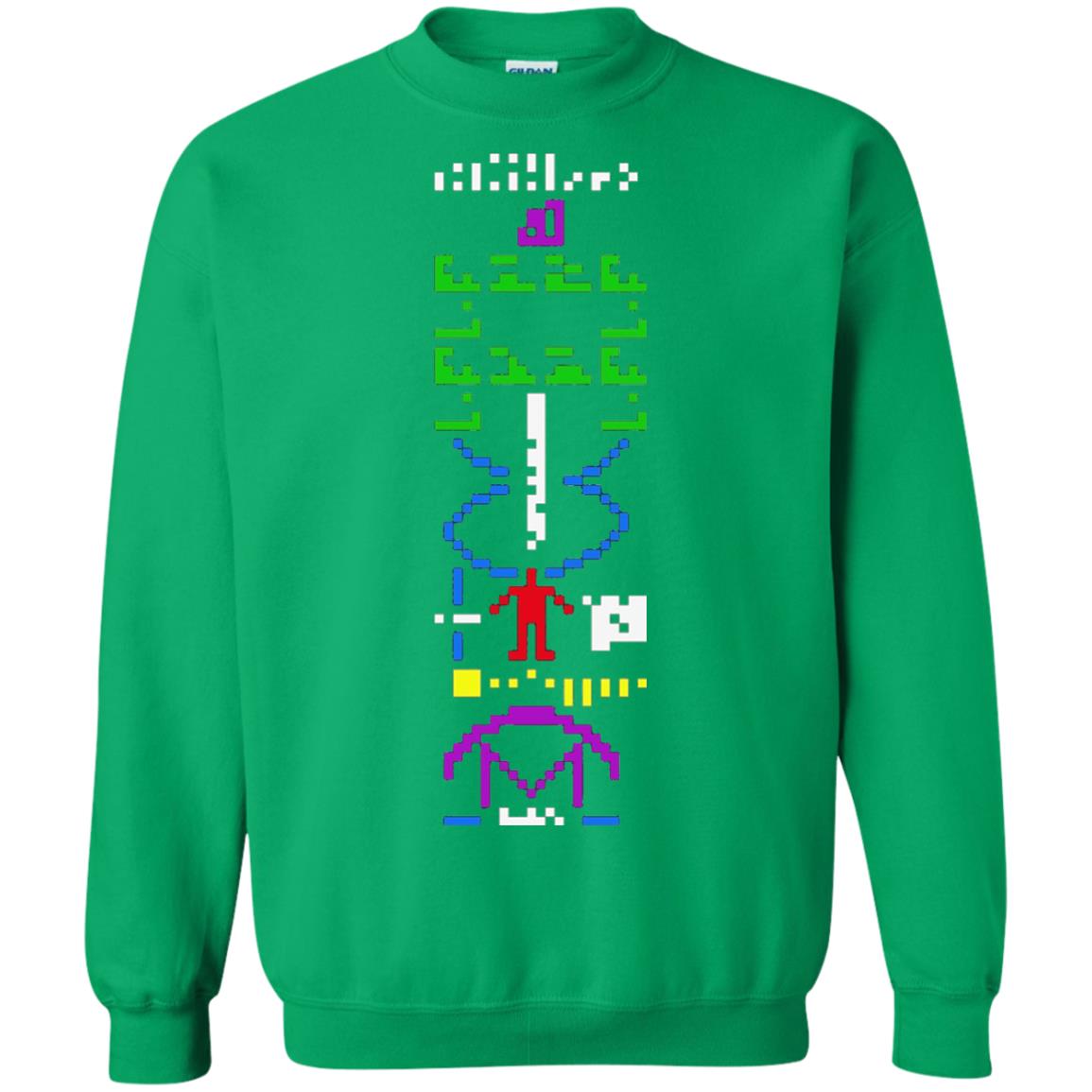Astronomer T-shirt 1974 Arecibo Message Cool Space Exploration Irish Green