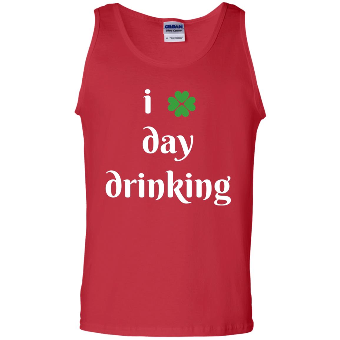 I Day Drinking Funny St Patricks Day T-shirt Red