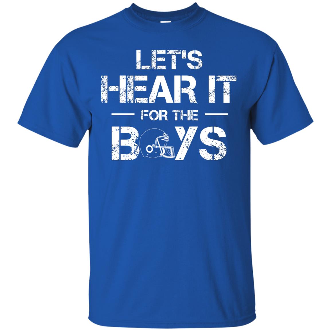 Let_s Hear It For The Boys Football Shirt Royal