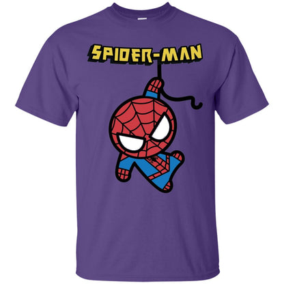 Spider-man Hanging Cute Kawaii Premium T-shirt Purple