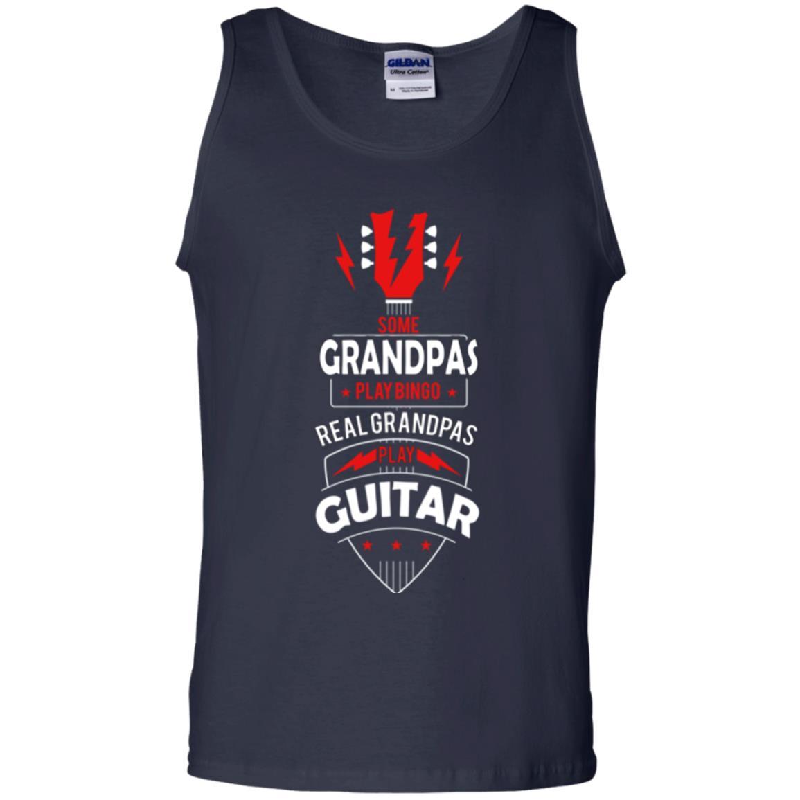 Papa T-shirt Some Grandpas Play Bingo Real Grandpas Play Guitar T-shirt