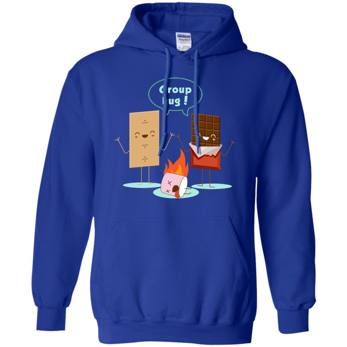 Funny Smores Chocolate Marshmallow Hiking Camping T-shirt Royal