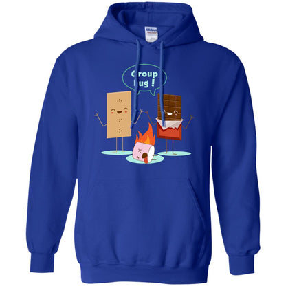 Funny Smores Chocolate Marshmallow Hiking Camping T-shirt Royal