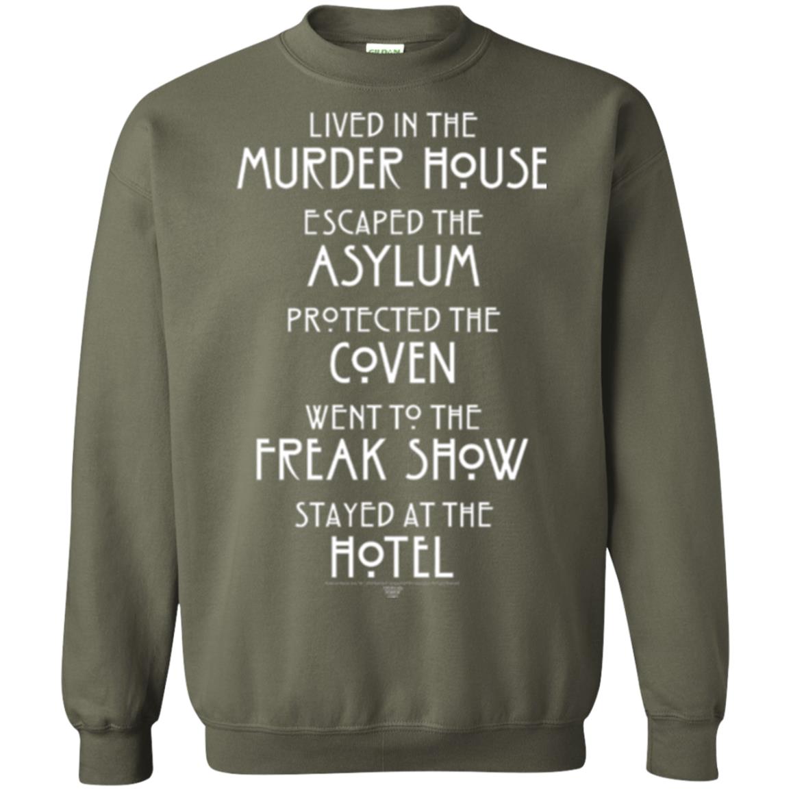 American Horror Story T-shirt Lived In The Murder House Military Green
