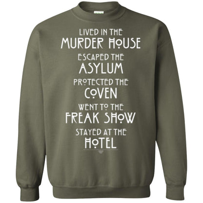 American Horror Story T-shirt Lived In The Murder House Military Green