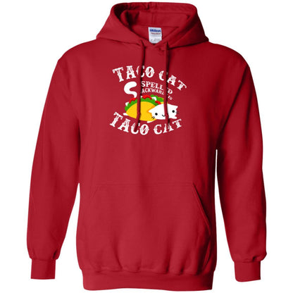 Taco Cat Spelled Backwards Is Taco Cat T-shirt Red