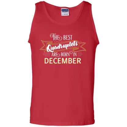 The Best Quadruplets Are Born In December T-shirt Red
