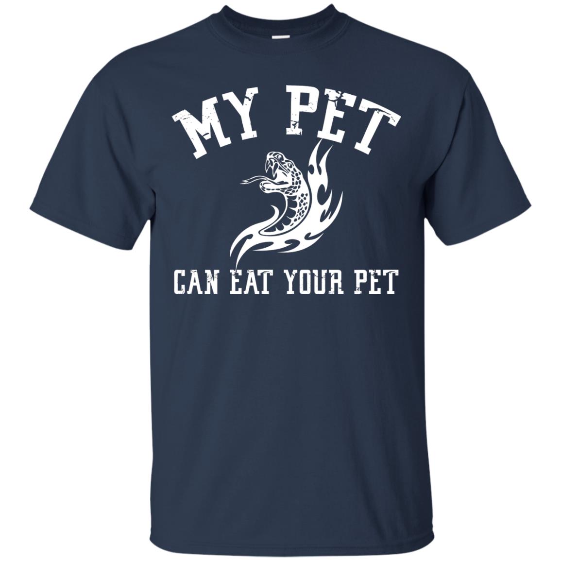 My Pet Can Eat Your Pet Snack Lover T-shirt Navy