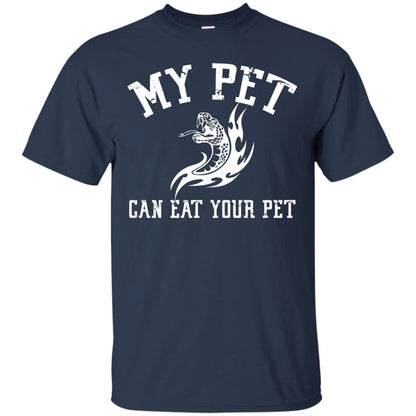 My Pet Can Eat Your Pet Snack Lover T-shirt Navy