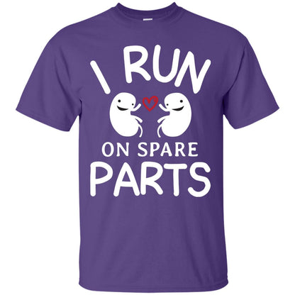 I Run On Spare Parts Kidney Donors Shirt Purple