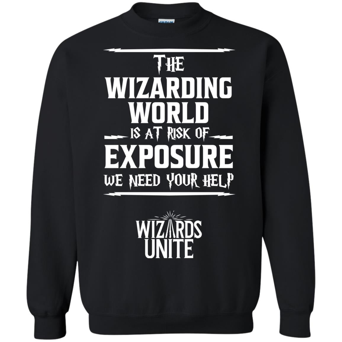 The Wizarding World Is At Risk Of Exposure Harry Potter T-shirt Black