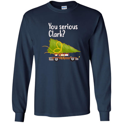 Christmas T-shirt You Serious Clark Navy