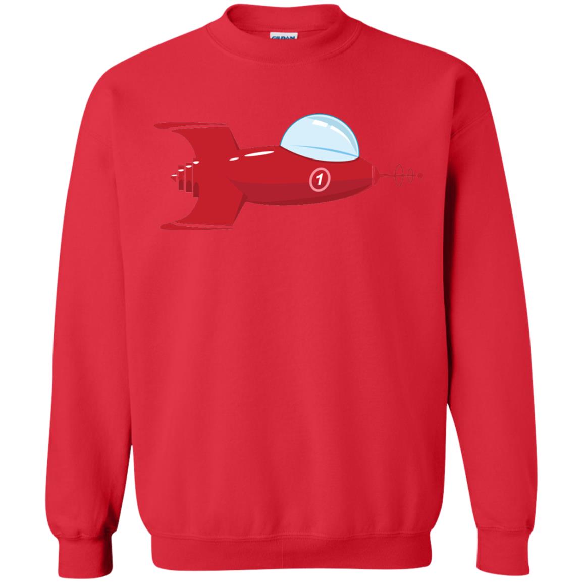 Vintage Spaceship Video Game Gamer T-shirt Red