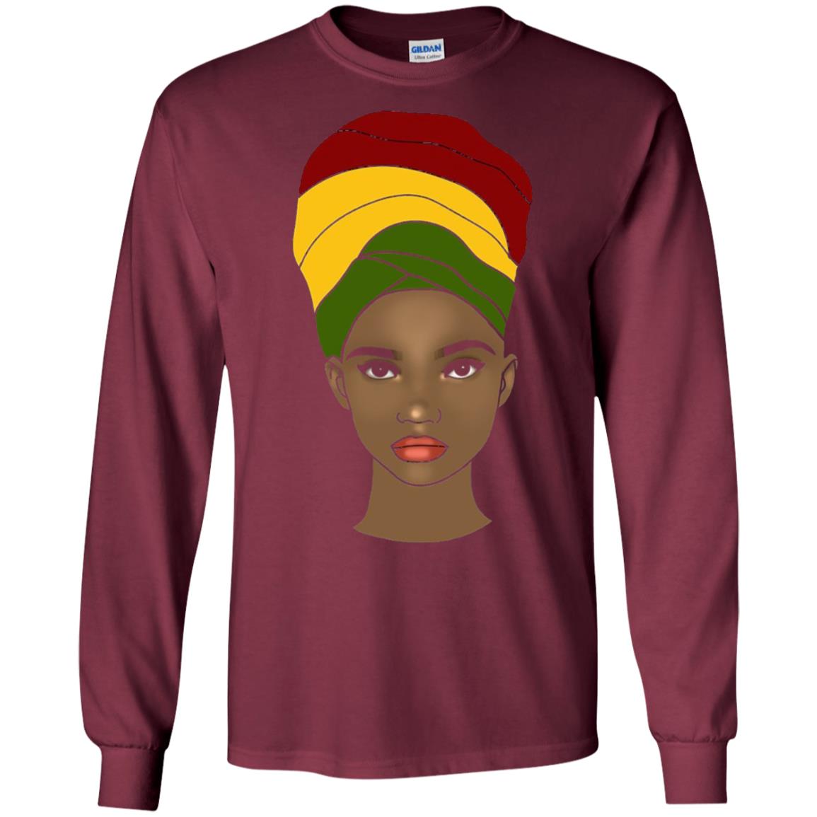 Melanin Rocks African Queen Melanin T-shirt Maroon