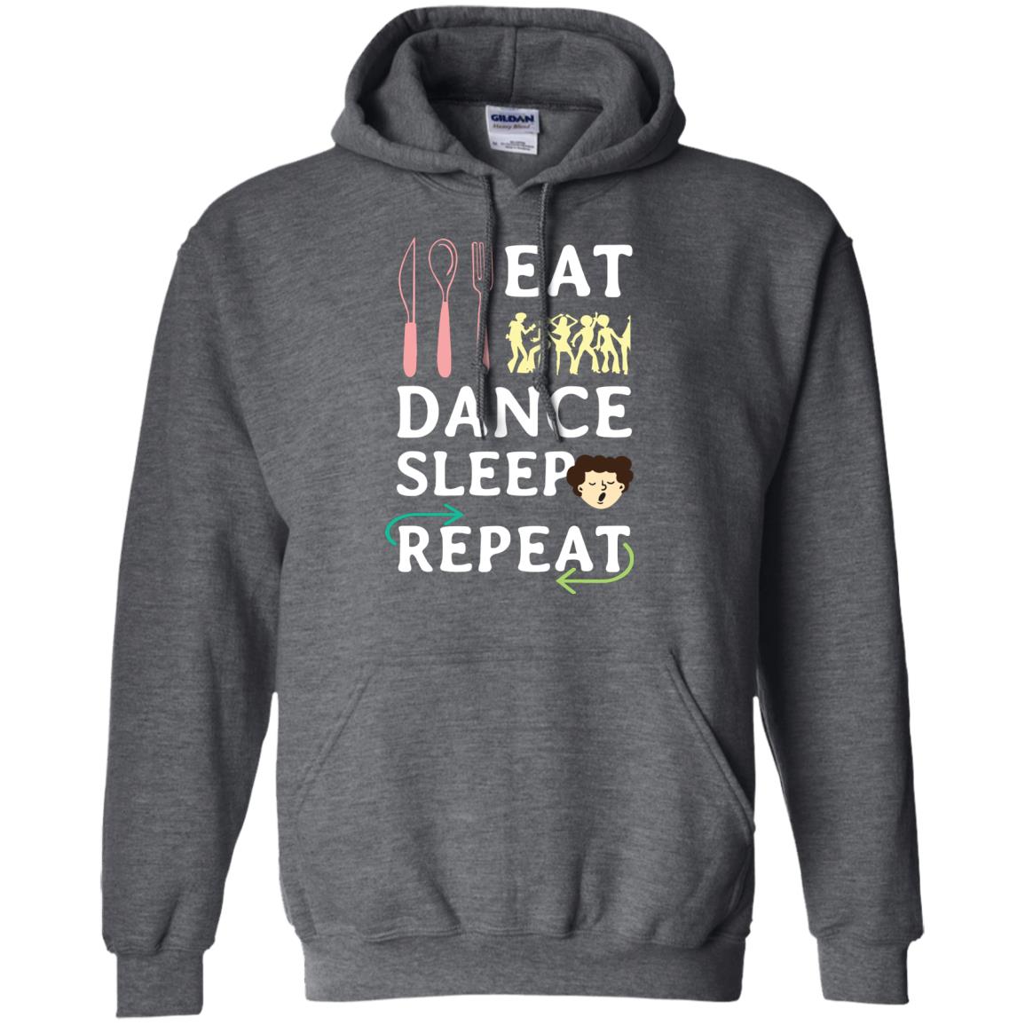 Eat Dance Sleep Repeat Dance Lover Shirt Dark Heather